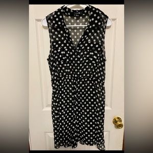 Forever 21 black/white Sheer Dress